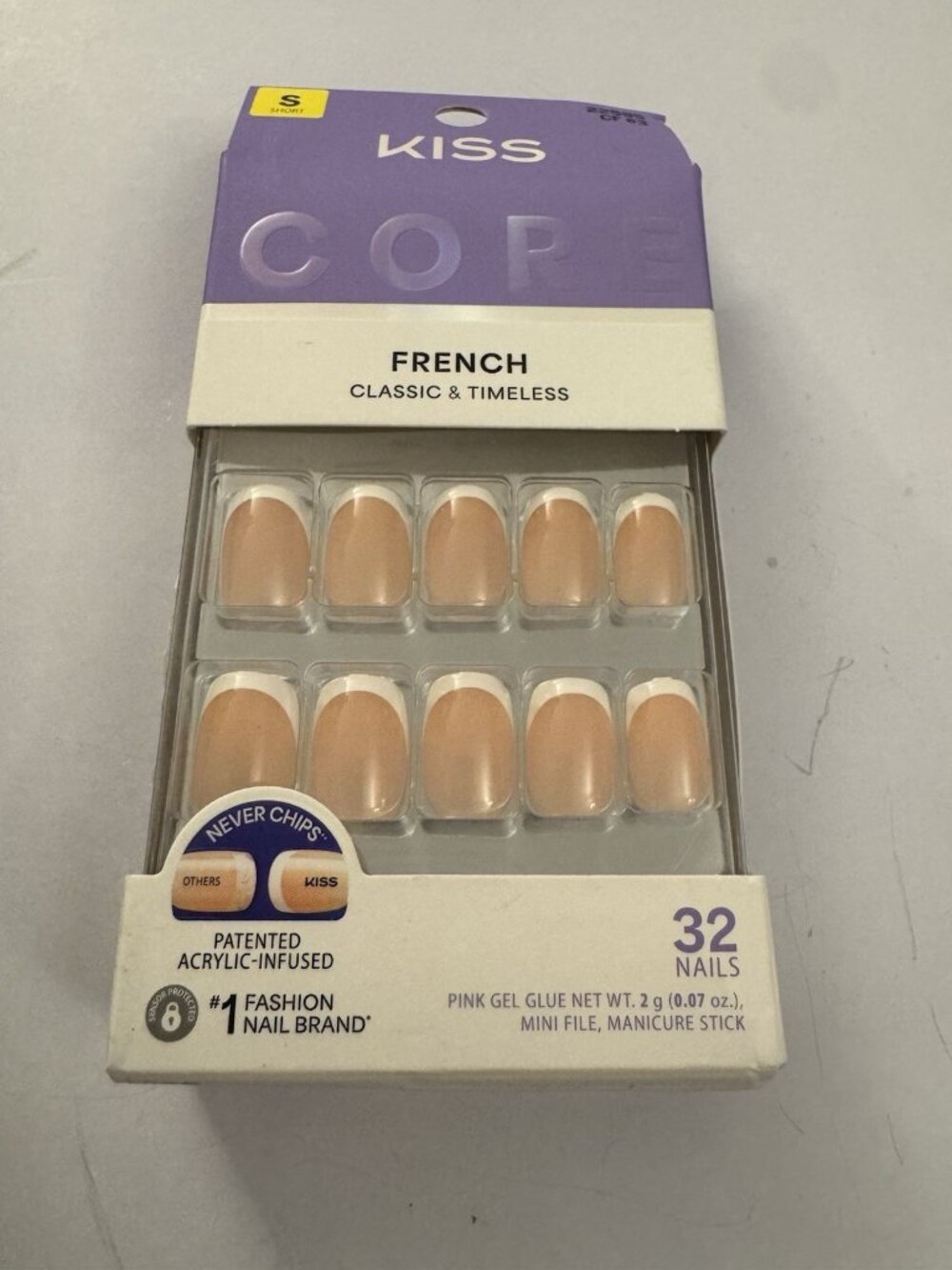 New Kiss Press On Nails French Classic And Timeless HG3